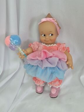 Kewpie Doll Jesco Vintage 1990s Circus Theme Cotton Candy Baby Side Eyes
